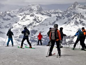du ski pour fêter les fêtes de fin d'année