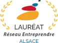 Logo Lauréat réseau Entreprendre Alsace